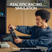 Logitech G920 Wheel and Shifter Bundle for Xbox - Immersive Gaming Experience with Realistic Force Feedback