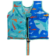 SwimWays Swim Vest Personal Flotation Device with Shark Design, UPF 30+ Protection, Adjustable Straps for Toddlers 2-4 Years, 20148024