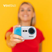 Vivitar VE050-NOC Aqua Snap Underwater Digital Camera with HD Video Recording, Blue 18MP