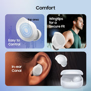 Samsung Galaxy Buds Core SM-R410 Wireless Earbuds with Active Noise Cancellation, Bluetooth 5.4, 35-Hour Battery Life, White