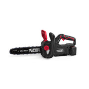 Hyper Tough 12-Inch 20V Brushless Cordless Chainsaw with 4.0Ah Battery, Tool-Free Chain Tensioning, Automatic Oil Pump
