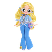 L.O.L. Surprise OMG The Powerpuff Girls Doll, Bubbles, Articulated Fashion Figure with Removable Outfit and Accessories, Brown Hair