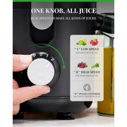 GDOR JE2003B Kitchen Appliances Juicer Machine Dual Speeds Centrifugal Extractor, Titanium Enhanced Cut Disc, 2.5