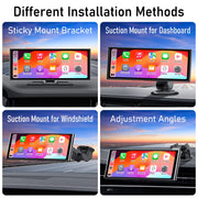 SJOYBRING C1066 Wireless Carplay Screen for Car, Android Auto, Plug and Play