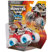 Spin Master Smash & Bash Monster Mutt Dalmatian Toy Truck, 1:64 Scale, White and Blue, Series 02, 6072396