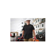 Milwaukee 603B-L Men's Large Black Cotton/Polyester Short-Sleeve Hybrid Work T-Shir, L, Black