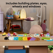 LEGO 11044 Classic Creative Build-and-Play Box, 750 Colorful Bricks with Wheels, Windows, Eye Pieces, Three 16x16 Building Plates, Ages 5+