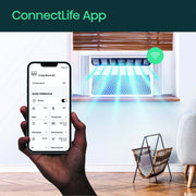 Hisense 8000 BTU Window Air Conditioner with ConnectLife App, Remote Control, 3 Modes, White, 350 Sq Ft, AAW08CW26