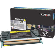 Lexmark Toner Cartridge Yellow High Yield 10,000 Pages C748H1YG