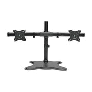 Tripp Lite Dual-Monitor Desktop Mount Stand, Adjustable Tilt Swivel Rotate, Fits 13-27 Inch Flat-Screen Displays, Black Alloy Steel, DDR1327SDD