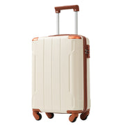 Leumius Carry On Luggage, Lightweight Durable ABS Hard Shell, Expandable, Double Spinner Wheels, 20-Inch, White, 17797117980