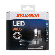 Sylvania 9005 LED Fog Light Bulbs, 6000K Cool White, Long-Lasting, No Polarity, Pack of 2