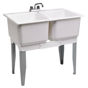 MUSTEE 36 in. x 34 in. Plastic Laundry Tub-22C