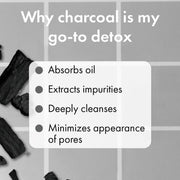 Wishful Yo Detox Charcoal Face Body Enzyme Scrub, Paraben Free, Cruelty Free, 3.38 oz