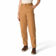 Carhartt 106811-Brn Vintage-Fit Duck High-Rise Double-Front Pants for Ladies - Carhartt Brown - 12 - Regular