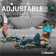Razor 20043435 Crazy Cart Shuffle Kid-Powered Drifting Go-Kart, Ride-on for Ages 4+, Adjustable Frame