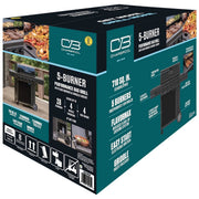 Charbroil 463218225 Performance Series FlavorMax 5-Burner Gas Grill with Side Burner and 12