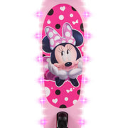 Huffy 58552 Disney Minnie 3-Wheel Lights and Sounds Tilt n Turn Scooter for Girls, Pink