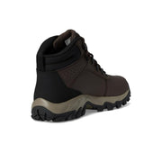 Columbia Newton Explorer Waterproof Hiking Boots for Men - Cordovan/Stone Green - 9.5W