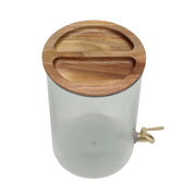 Better Homes and Gardens 2-Gallon Countertop Beverage Dispenser with Clear Acrylic and Acacia Wood Lid