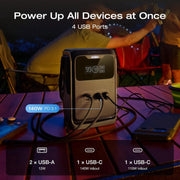 EcoFlow Trail 200 DC Portable Power Station, 192Wh LiFePO4 Battery, 220W DC Output, Compact Black Power Bank for Camping and Outdoors