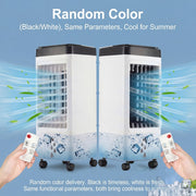 Yuyongr Portable Air Conditioner 3-in-1 Evaporative Cooler Fan with 6L Pull-Out Water Tank, 3 Speeds, 4 Modes, 120 Oscillation, 7-Hour Timer, White, H484188AIRFAN
