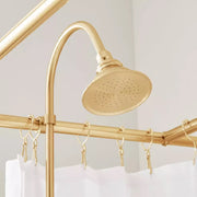 Signature Hardware SH441501BG Gooseneck Shower Conversion Kit with Hand Shower - 60