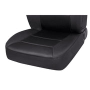 Auto Drive 2010SC11 2 Piece Low Back Memory Foam Car Seat Cover, Polyester, Black, Universal Fit
