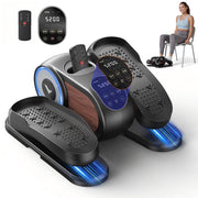MERACH Under Desk Elliptical Trainer, Compact Portable Exercise Machine, Adjustable Speed, Low-Impact, Black