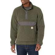 Carhartt Mens Relaxed Fit Pullover Fleece Jacket, Heavyweight Polyester, Basil Heather, 3X-Large, 104991-G73
