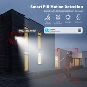 Conico Security Camera, Dual-Lens Pan-Tilt Zoom, 2K HD Color Night Vision, Solar Powered, 4G LTE Wireless, IP65 Waterproof