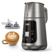 Dreo BaristaMaker Electric Milk Frother, All-in-1 Foam Frother for Latte Art Microfoam, 15oz Stainless Steel Automatic Milk Warmer with 30 Drink Programs, Touch Control, Starlight DR-KMF001