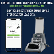 Frankford Arsenal Intellidropper 2.0 Electronic Powder Measure with Bluetooth, Large See-Through Hopper, Precise Calibration, Black