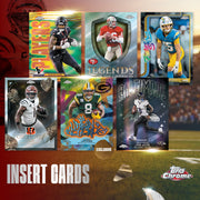 Topps 2025 Chrome NFL Football Value Box, Autographed Rookie and Veteran Cards, Chrome Finish