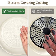 GIPPHAU 21 Piece Ceramic Pots and Pans Set Non Stick, Cookware Set with Detachable Handles