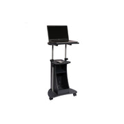 Asstd National Brand Rta Products Llc Techni Mobili Rolling Adjustable Laptop Cart With Storage - GRAPHITE ONE SIZE