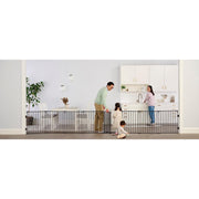 Regalo HU-XI-42 192-Inch Super Wide Adjustable Baby Gate and Play Yard, Black