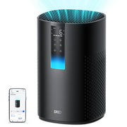 DREO HAP005 HEPA Air Purifier for Large Room up to 1600 Sq Ft & PM2.5 Air Quality Display Black