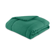 Mainstays 7-Piece Reversible Comforter and Sheet Set, King, Green, MS6436253269T4