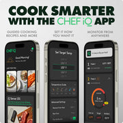 CHEF iQ Sense Smart Wireless Meat Thermometer with 5 Sensors, 4 Ultra-Thin Probes, WiFi Unlimited Range, 1000F Heat Resistant, Gen 3 CQ60-4C-Z1-E