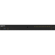 Netgear AV Line M4250 GSM4212PX Managed Ethernet Switch, 8-Port Gigabit PoE+ 240W, 2x1G and 2xSFP+ 10G Fiber Uplinks, Rackmount Ready, Black