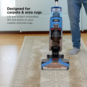 Shark CarpetXpert Upright Carpet & Area Rug Cleaner, Perfect for Pets, Lightweight & Powerful, Dirt, Grime, & Odor Removal, Carpet Shampooer, Cleaning Solution, Blue, EX121BRN
