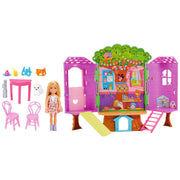 Barbie HPL70 Chelsea Barbie Doll and Treehouse Playset with Pet Puppy