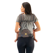 LILLEbaby Complete All Seasons Ergonomic 6-in-1 Baby Carrier with Lumbar Support, Breathable Mesh Panel, Adjustable Harness, Bark, 93150404
