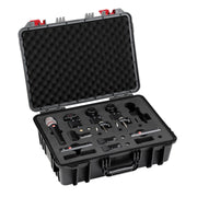 SE Electronics V Pack Club Drum Microphone Kit, Dynamic and Condenser Mics, Supercardioid and Cardioid Patterns, Plastic Flight Case, V Kick, V Beat, V7 X, Pair of SE7