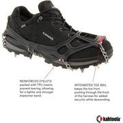 Kahtoola MICROspikes Footwear Traction, Black, Size L