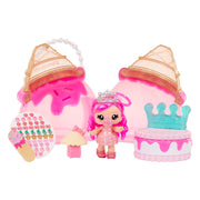 MGA Entertainment Yummiland Beauty Bag Playset with Exclusive Bianca Bubbglegum Doll, Real Nail Polish, Ice Cream Cone Carrying Case, Nail Stickers, Nail File, and Toe Separators