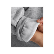 Under Armour Womens UA Icon Fleece Oversized Half Zip Sweatshirt, Ultra-Soft Cotton Blend, Midweight Fleece, Mod Gray Light Heather-White, Medium, 1386460
