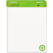 Post-it 559RP Self-Stick Easel Pads, 25 x 30, White, Recycled, 2 30-Sheet Pads