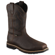Irish Setter Kittson Waterproof Square Steel Toe Western Work Boots for Men- Dark Brown - 9.5M